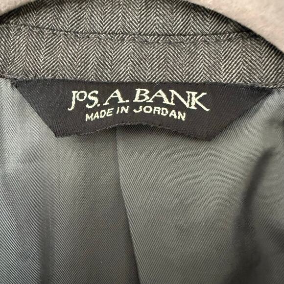 Jos. A. Bank Signature Collection Gray Wool Herringbone Sportscoat Blazer 48R - Picture 5 of 16